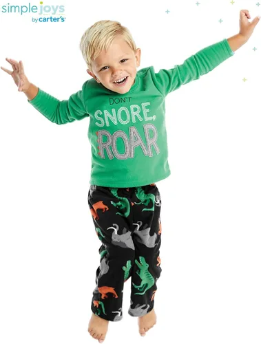 Miniatura 3 de Simple Joys by Carters - Juego de pijama de forro polar para niño 4 piezas
