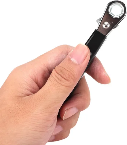 Miniatura 8 de Llave de batería de terminal lateral de 5/16 pulgadas, herramienta de trinquete de 6 puntos con mango aislado para reparación de automóviles, se