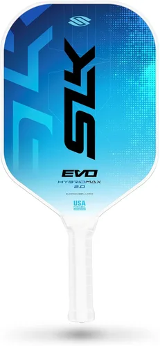 Selkirk Sport SLK Evo Pickleball Paletas | Evo Power, control e híbrido | Pala de pickleball de fibra de vidrio o fibra de carbono Híbrido | Azul