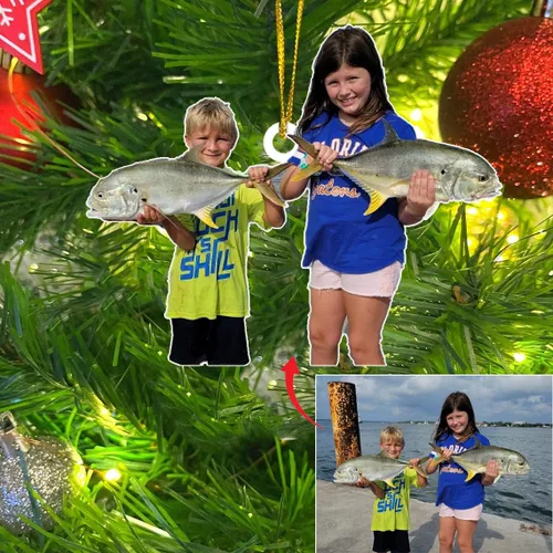 Miniatura 7 de LOVELYPOD Adorno de foto personalizado,Árbol de adorno de Navidad personalizado, Adorno de forma plana 2D de foto personalizada, Foto personalizada