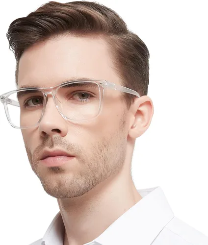 Miniatura 8 de OCCI CHIARI Gafas de lectura de gran tamaño para hombre, diseño cuadrado grande, lectores 1.0 1.25 1.5 1.75 2.0 2.25 2.5 2.75 3.0 3.5