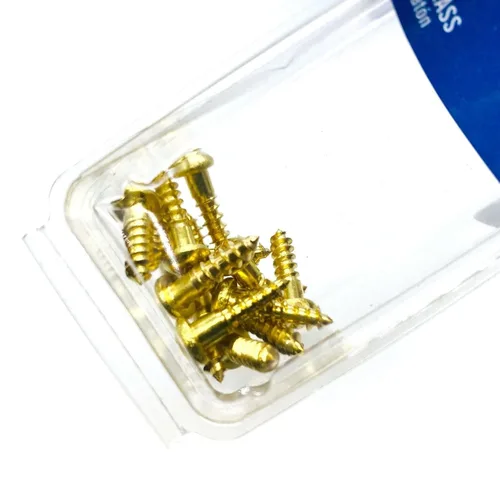 Miniatura 5 de 15 tornillos Phillips Drive de latón para madera #8 x 5/8 pulgadas, cabeza redonda