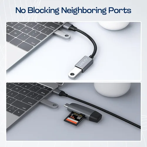 Miniatura 8 de OTG - Adaptador USB-C a USB 3.0 [paquete de 2] Thunderbolt 3 compatible con Apple MacBook Pro/Air iPhone 16 Pro Max/Plus/15 Samsung Galaxy