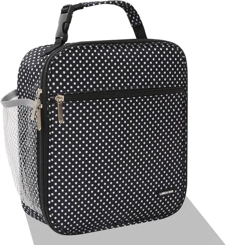 Miniatura 22 de Lovoeo Lonchera Bolsa de almuerzo para hombres mujeres Lonchera aislada Bolsas de almuerzo para Trabajo Picnic Viajes (azul bebé)