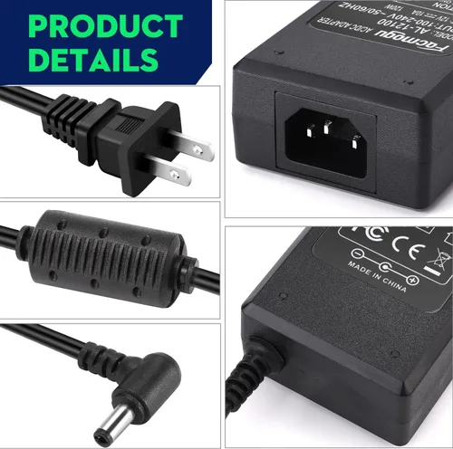 Miniatura 4 de Facmogu 12V 10A Fuente de alimentación Adaptador de CA a CC, Convertidor de CA a CC 100V-240V a 12V 10A 120W, Transformador de potencia de 12