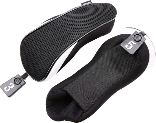 Miniatura 3 de Sword &Shield sports 3 unids/set conductor # 1 3 5 Fairway cubierta de madera del club de golf Headcover Negro