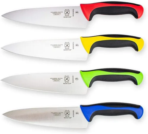 Miniatura 66 de Mercer Culinary - M23210WBH Mercer Culinary Millennia - Cuchillo para pan con borde ondulado de 10 pulgadas de ancho, color blanco
