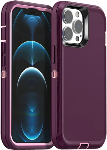 Miniatura 18 de AICase Funda para iPhone 12 Pro Max (6.7"), resistente protección contra caídas, cuerpo completo, a prueba de golpes, a prueba de polvo, protección