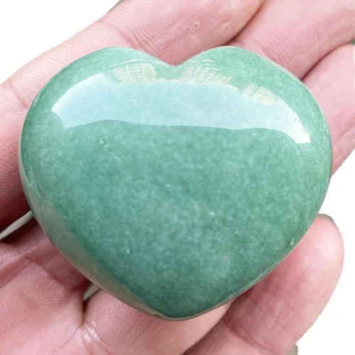 Miniatura 14 de Fekuar Piedra de palma de bolsillo de corazón de cuarzo rosa natural, cristal curativo, romántico amor, piedras de preocupación de energía, Cristal