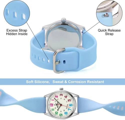 Miniatura 3 de oyeaho Reloj de enfermera para enfermeras, médicos, profesionales médicos, estudiantes, hombres, mujeres, unisex, fácil de leer, esfera luminosa
