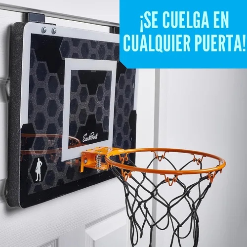 Miniatura 5 de EastPoint Sports Shh Sports - Juego de baloncesto para colocar sobre la puerta, bola de espuma silenciosa, tablero de 18 x 12 pulgadas, a partir
