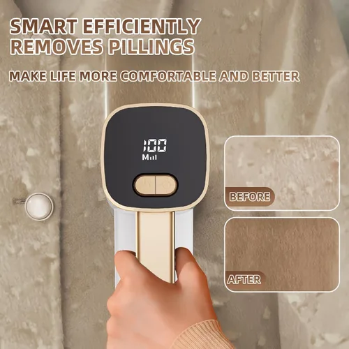 Miniatura 6 de EiLVEEY Removedor de pelusa recargable, removedor de pelusa para afeitadora de tela, afeitadoras de suéter con hojas de 6 hojas, pantalla LED
