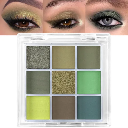 Miniatura 31 de Erinde Paleta de maquillaje de sombra de ojos de 9 colores con purpurina y lavanda brillante y mate, violeta, malva, púrpura oscura, plateado