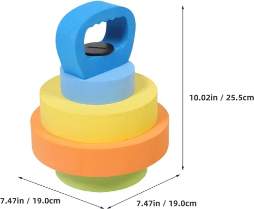 Miniatura 2 de Toddmomy 1 par de mancuernas ajustables de Eva flotante para natación, playa, vacaciones, fiestas en la piscina, diseño atractivo para entrenamiento