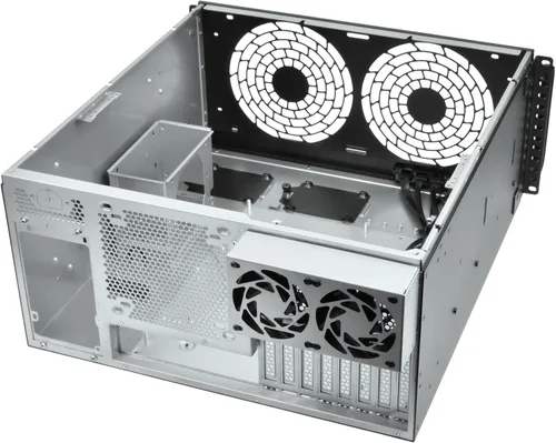 Miniatura 5 de Silverstone Technology RM51 Chasis de Servidor Rack de 5U con Ventiladores Duales de 180mm y Capacidad de Refrigeración Líquida Mejorada, SST-RM51