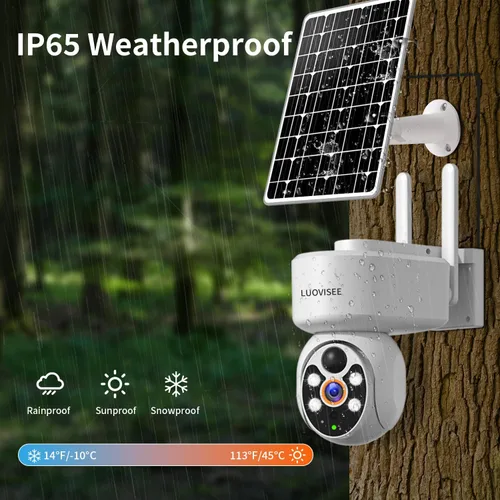 Miniatura 9 de Cámara de seguridad celular 4G inalámbrica para exteriores, cámara de seguridad solar sin WiFi, incluye tarjeta de memoria de 64 GB y tarjeta SIM