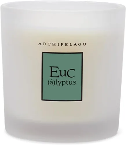 Miniatura 2 de Archipelago Botanicals Vela en caja de eucalipto silvestre, hoja de palma y almizcle, mezcla de cera de soja limpia que dura 90 horas (14 onzas)
