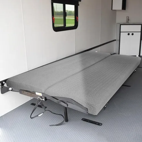 Miniatura 6 de Fundas de sofá de autocaravana para sofá cama - Fundas elásticas de respaldo y asiento de 2 piezas para sofás cama plegables Jackknife (gris)