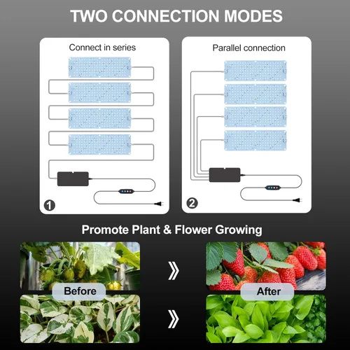 Miniatura 7 de Paquete de 3 luces de cultivo de pantalla plana para plantas de interior, inicio de semillas, verduras con temporizador de 4/8/12 horas, lámparas