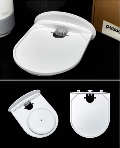 Miniatura 5 de Estante de montaje en pared, compatible con Echo Spot, Echo Pop, Echo Dot, HomePod Mini, Google Home, con almacenamiento de cable, fácil