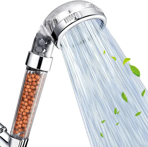Miniatura 12 de NOSAME Cabezal de ducha, filtro de filtración de alta presión, ahorro de agua, 3 modos de función, pulverizador, cabezales de ducha de mano