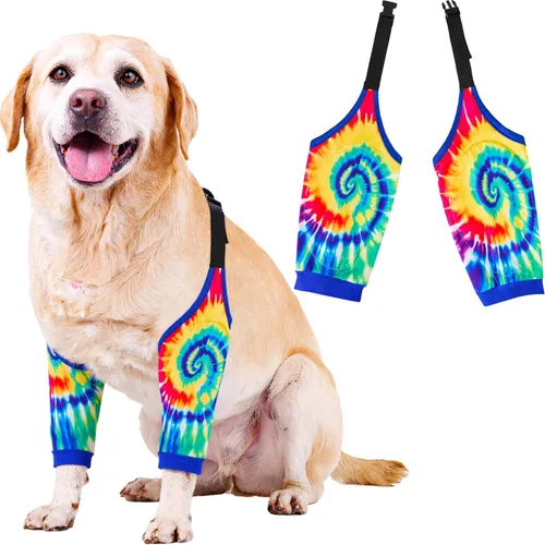 Miniatura 10 de Rodilleras protectoras para coderas de perro, rodilleras, manga para tratamiento de callos para heridas, patas delanteras para evitar lamer
