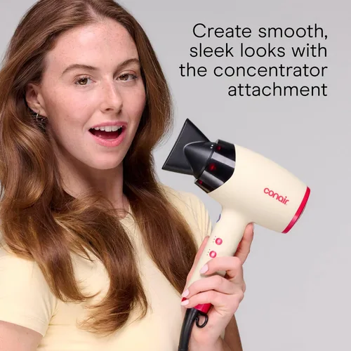 Miniatura 5 de Conair InfinitiPRO - Secador de pelo infrarrojo con doble acondicionador iónico, incluye difusor y concentrador, secador de secado rápido