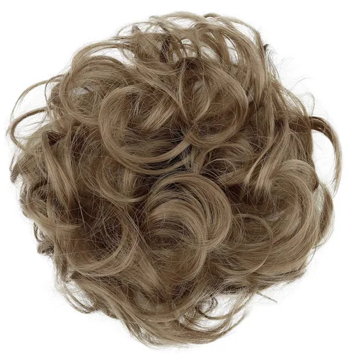 Miniatura 17 de CAISHA by Prettyshop Hairpiece Scrunchy Updo Bridal Peinado Voluminoso Ondulado Moño Desordenado Mezcla Rubio G13AL