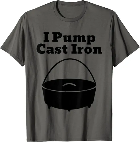 I Pump - Camiseta de hierro fundido para cocinar al horno holandés