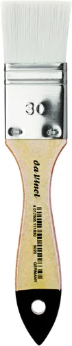 Miniatura 151 de da Vinci Oil & Acrylic Series 7182 - Brocha de pintura acrílica, color blanco brillante, sintético con mango largo pulido natural, tamaño 2