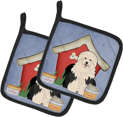 Miniatura 48 de Caroline's Treasures BB2894PTHD Dog House Collection Chow Chow Chow - Par de soportes para ollas, 7.5HX7.5W, multicolor 4-Azul