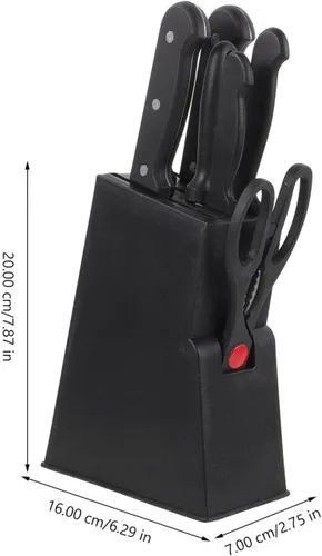 Miniatura 2 de UPKOCH Juego de cuchillos de cocina de acero inoxidable, tijeras no plásticas, suministros de cocina esenciales para uso en el hogar, restaurante