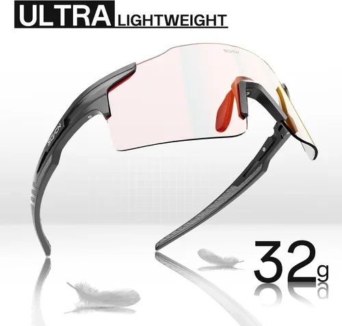 Miniatura 7 de SCVCN Fotocromático Ciclismo Gafas Deportivas Gafas de sol Hombres Mujeres Claro Bicicleta MTB UV400 Protección TR90 Frame Bike