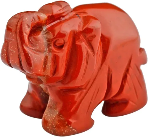 Miniatura 17 de Nupuyai Estatua de elefante de cristal curativo tallada a mano, escultura de bolsillo, escultura para manualidades, decoración de manualidades, 1.5