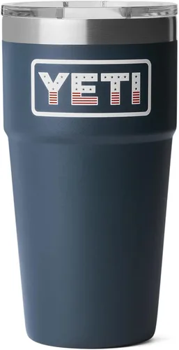 Miniatura 13 de YETI Rambler - Vaso apilable de 20 onzas, acero inoxidable, aislado al vacío con tapa MagSlider Verde mar