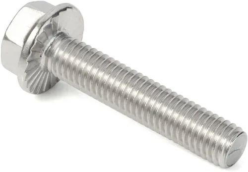 Miniatura 5 de M6 x 0.394 in 0.472 in 0.630 in 0.787 in 0.984 in Brida Tornillos de cabeza hexagonal brida Surtido de tornillos hexagonales, acero inoxidable 18-8