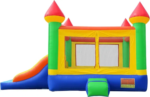 Miniatura 2 de Cloud 9 - Castillo de doble diapositiva de grado comercial 100% PVC y ventilador