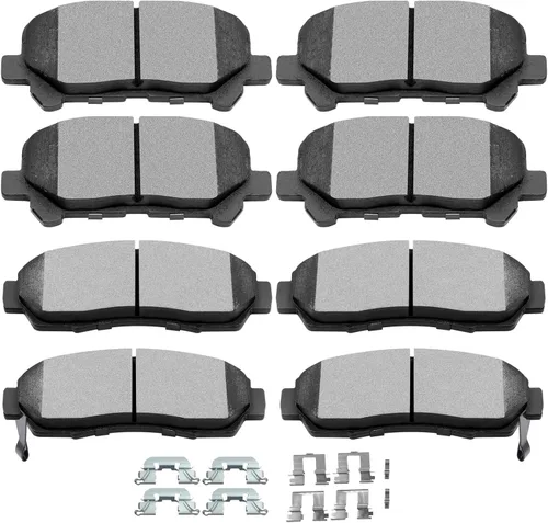 Miniatura 18 de Juego de pastillas de cerámica, D374 D621 D948 SCITOO 8 piezas de pastillas de freno delanteras y traseras para Honda Civic del Sol 1994-1997