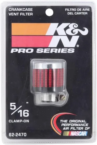 Miniatura 6 de K&N Filtro de aire de ventilación/respiradero: Alto rendimiento, Premium, lavable, Reemplazo del filtro del motor: Diámetro de la brida: 0.3125 in