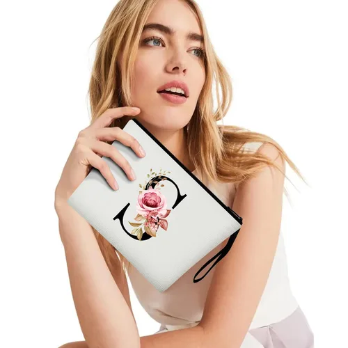 Miniatura 6 de Vavabox A-Z Bolsa de maquillaje personalizada, regalos de cumpleaños para mujeres y mamá, regalos para mejor amiga, bolsa de cosméticos para novia