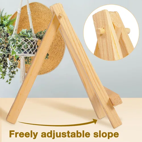 Miniatura 3 de Mimorou 100 soportes de caballete de madera pequeños, caballetes de lona de madera, para manualidades, trípode, pintura, soporte de mesa