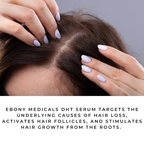 Miniatura 7 de Ebony Medical Hair Support Serum - Fórmula Procapil que bloquea DHT - Fortalece el adelgazamiento del cabello y la salud del cuero cabelludo - Suero