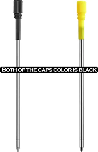 Miniatura 5 de DunBong Recambios de metal para bolígrafo D1, repuesto de bolígrafo, tinta negra, tinta de repuesto de cristal de diamante, 3.2 pulgadas, paquete