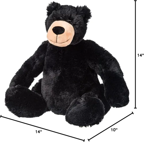 Miniatura 6 de Mary Meyer Oso de peluche de peluche suave, 14 pulgadas, oso negro