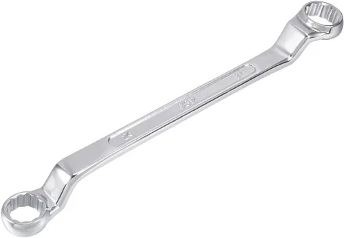 Miniatura 12 de uxcell Llave de extremo de caja doble con compensación de 10 mm x 12 mm, 12 puntos, métrica, cromada, acero Cr-V
