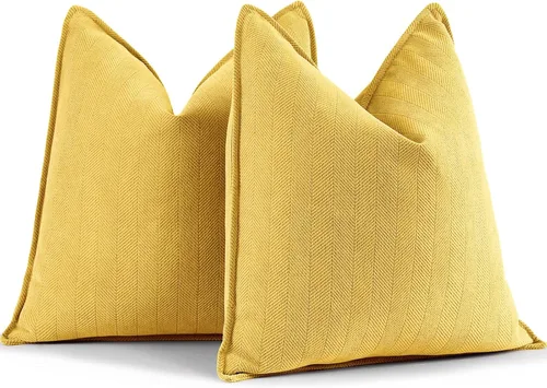 Miniatura 23 de ZWJD Fundas de Almohada para Lanzar de Color Rust 18x18 Juego de 2 Fundas de Almohada de Chenilla con Diseño Elegante Fundas de Almohada Decorativas