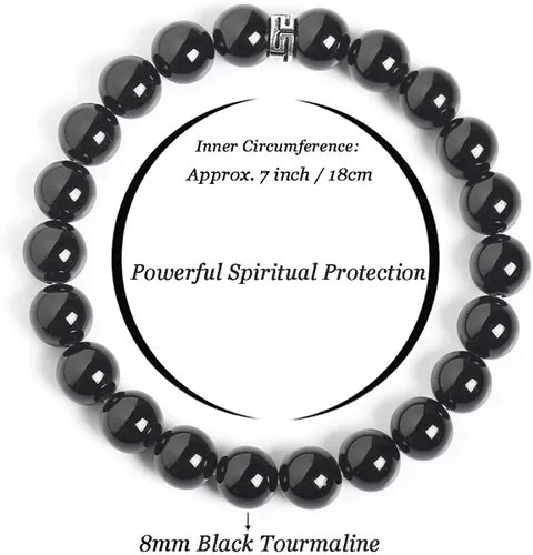 Miniatura 2 de BONNY BOXX Pulsera de piedras preciosas curativas naturales, pulsera de piedra semipreciosa de 0.315in para hombres y mujeres, joyería de cristal