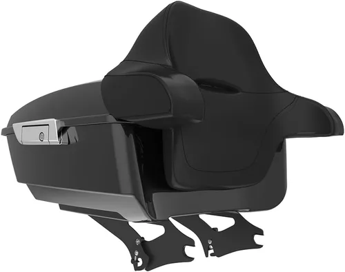 Miniatura 228 de King Tour Pack para Harley Alpine Green, cierre de paquete turístico, portaequipajes superior, soporte de montaje negro, placa de metal para Harley
