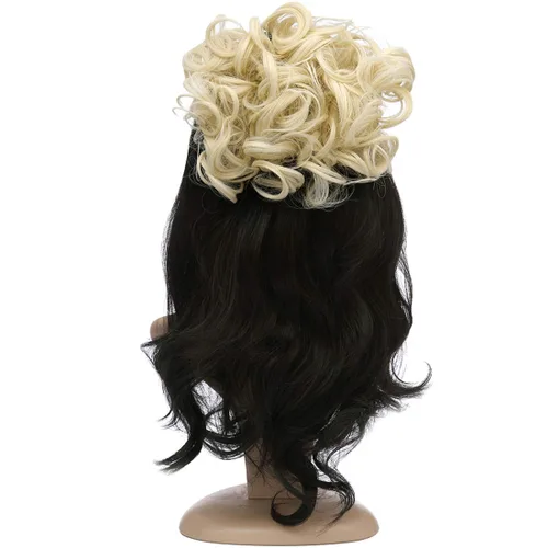 Miniatura 5 de Extensiones de moño de cabello rizado desordenado, moño updo, chignons fáciles de estirar, extensiones de cola de caballo