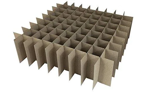 Divisores de caja de aglomerado 81 celdas para 1 oz (1.0 fl oz) Boston Round para cigarrillos de vapor de jugo E-líquido, aceites esenciales,